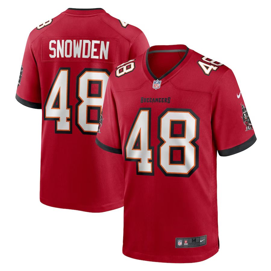 Men Tampa Bay Buccaneers 48 Charles Snowden Nike Red Home Game Player NFL Jersey